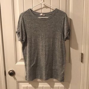 Gray marled tunic